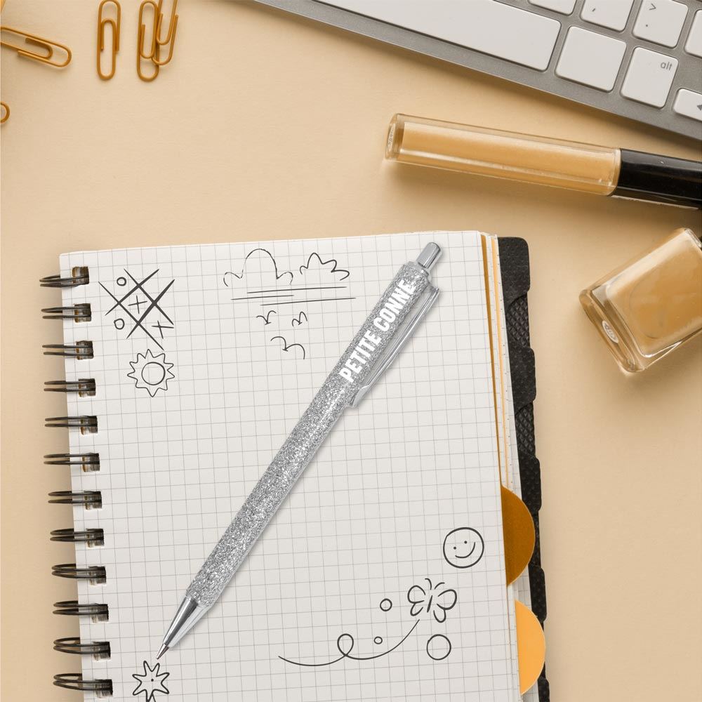 Stylo paillette petite conne