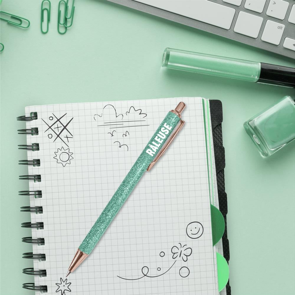 Stylo paillette râleuse