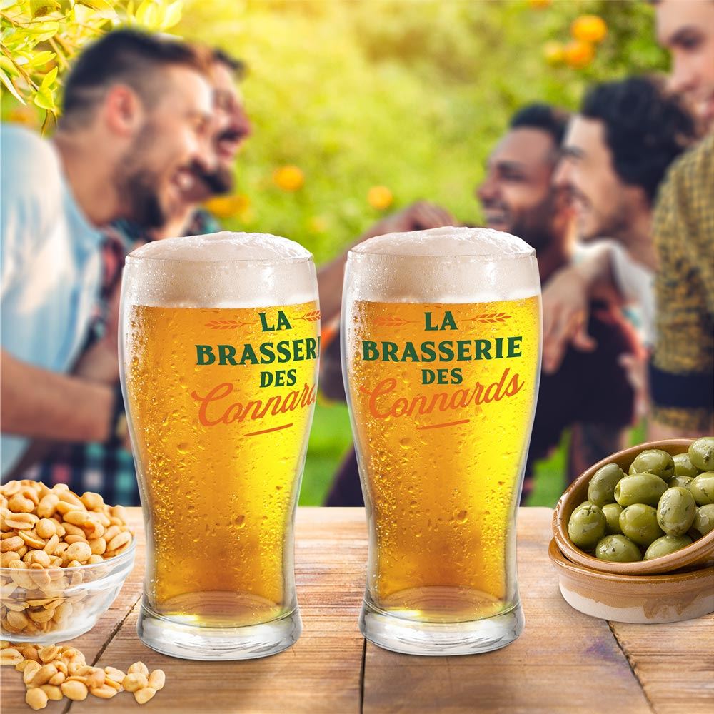 Verre biere Connards