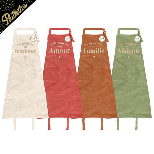 Tablier femme paillette
