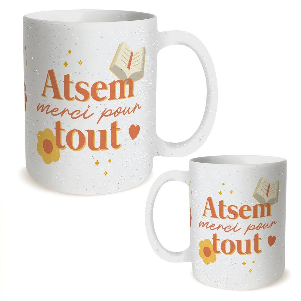 Mug paillette ATSEM