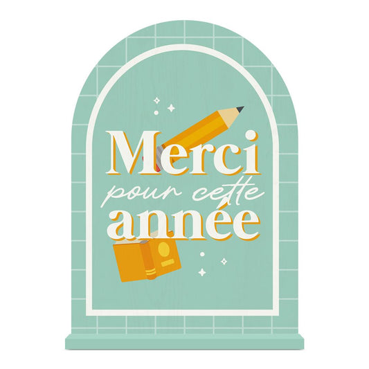 Plaque déco merci