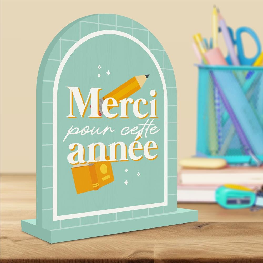 Plaque déco merci