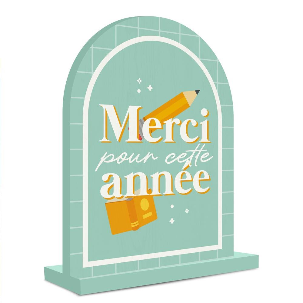 Plaque déco merci