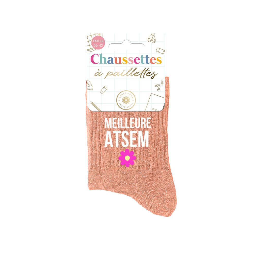 Chaussette paillette ATSEM
