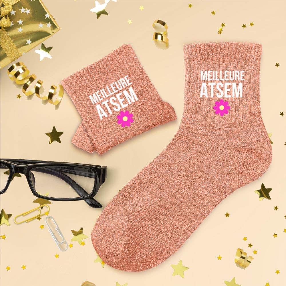 Chaussette paillette ATSEM