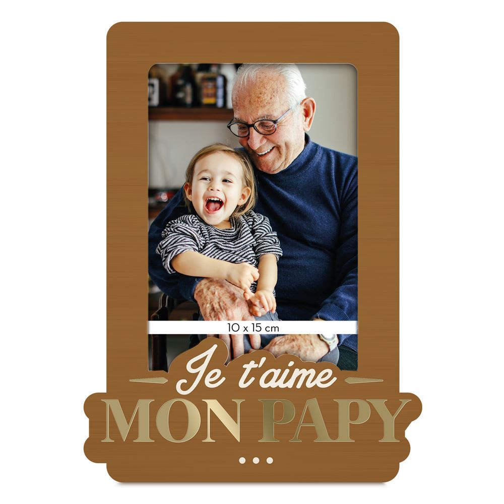 Cadre Photo « Je t’aime mon Papy » – Cadeau Grand-Père
