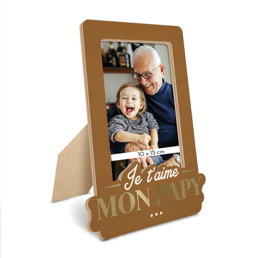 Cadre Photo « Je t’aime mon Papy » – Cadeau Grand-Père