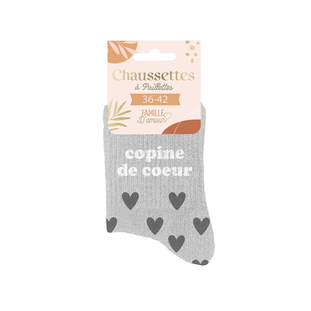 Chaussettes Paillettes Copine De Coeur