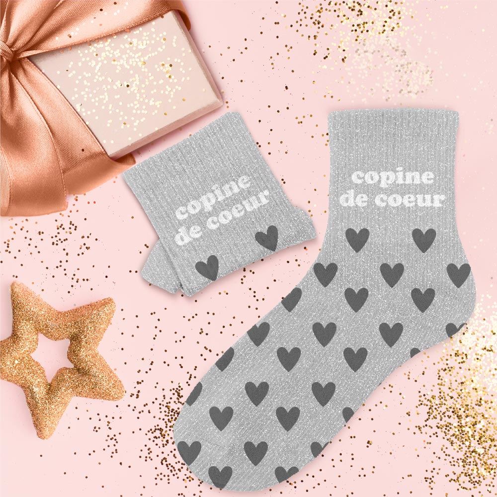 Chaussettes Paillettes Copine De Coeur