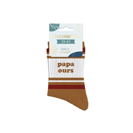 Chaussette papa ours