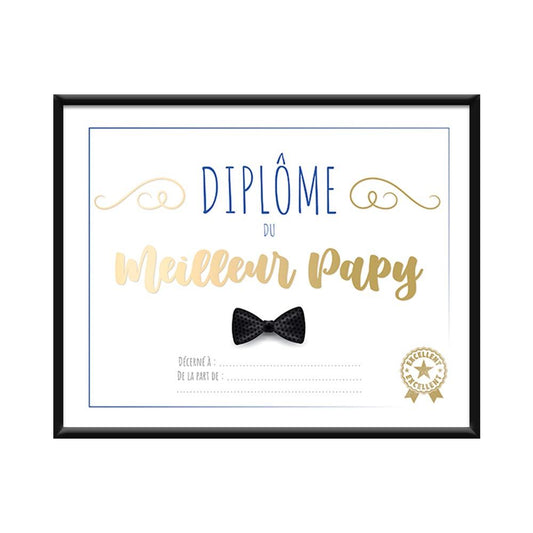 DIPLÔME MEILLEUR PAPY