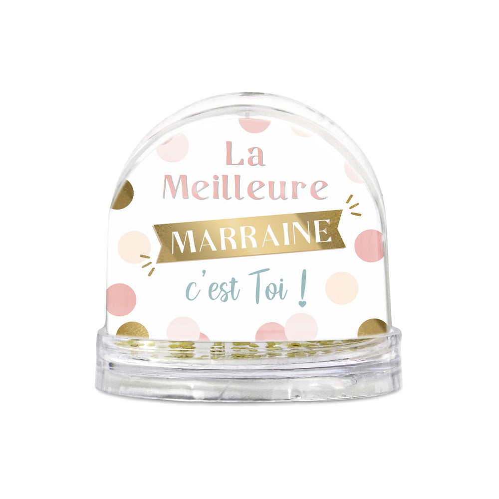 Boule A Neige "Meilleure Marraine"