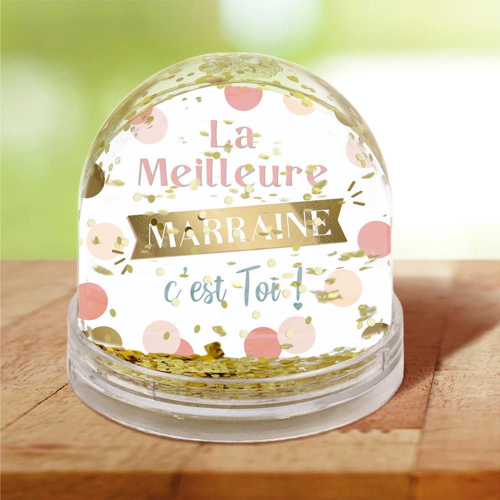 Boule A Neige "Meilleure Marraine"