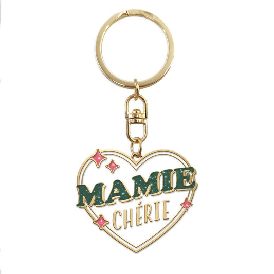 Porte clés mamie chérie