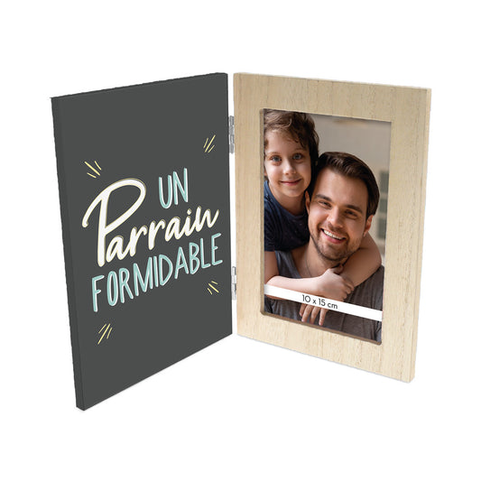 Cadre Photo Double "Un Parrain Formidable"