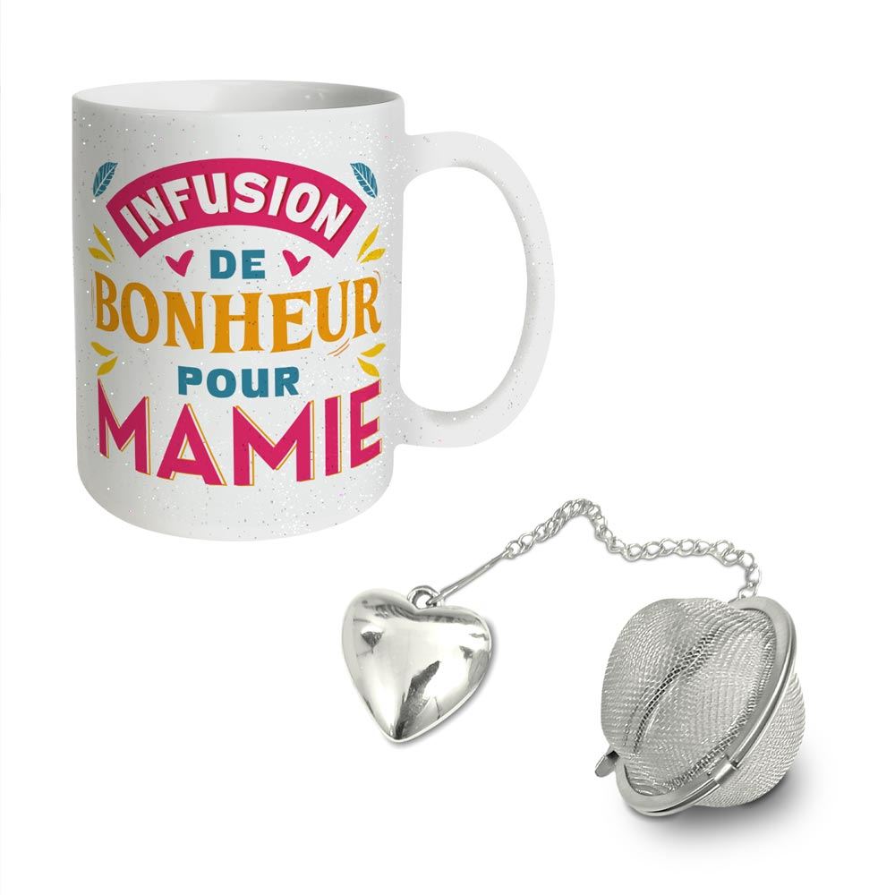 Coffret mug thé mamie