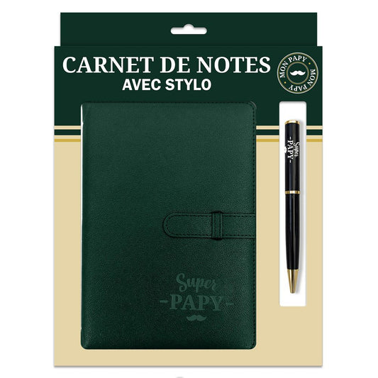 Coffret carnet et stylo papy
