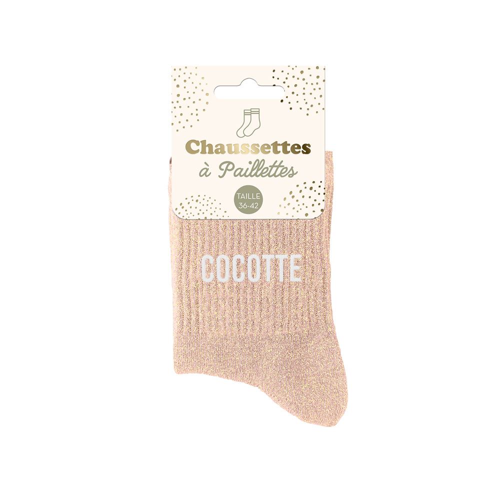 Chaussettes Paillettes "Cocotte"