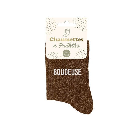 Chaussettes Paillettes "Boudeuse"