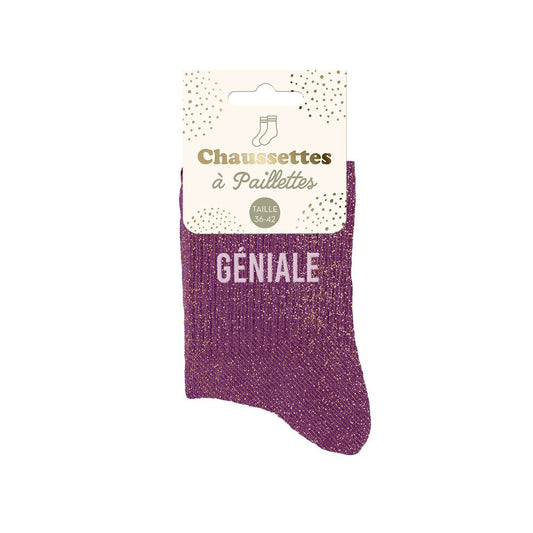 Chaussettes Paillettes Géniale