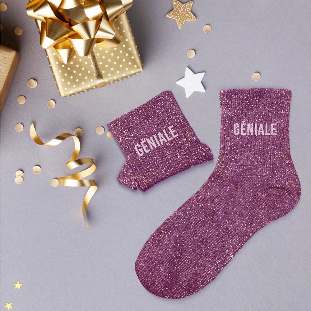 Chaussettes Paillettes Géniale