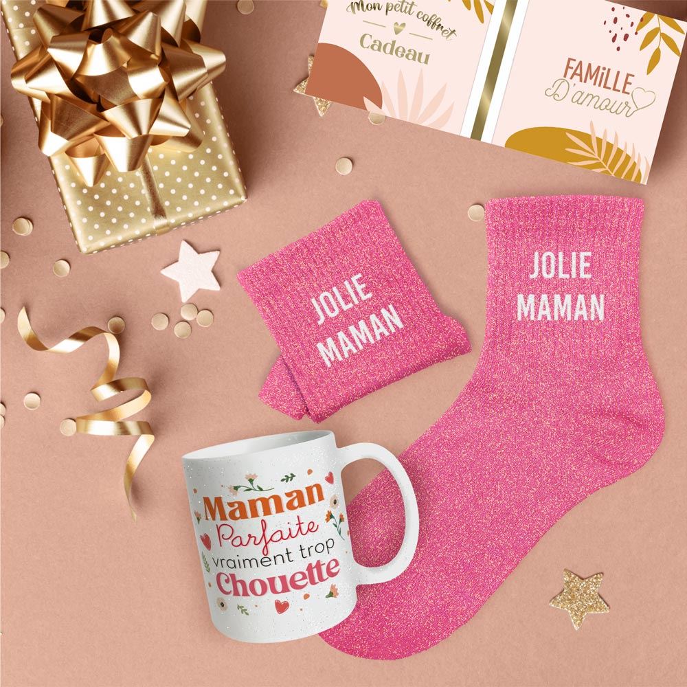 Coffret mug chaussette maman