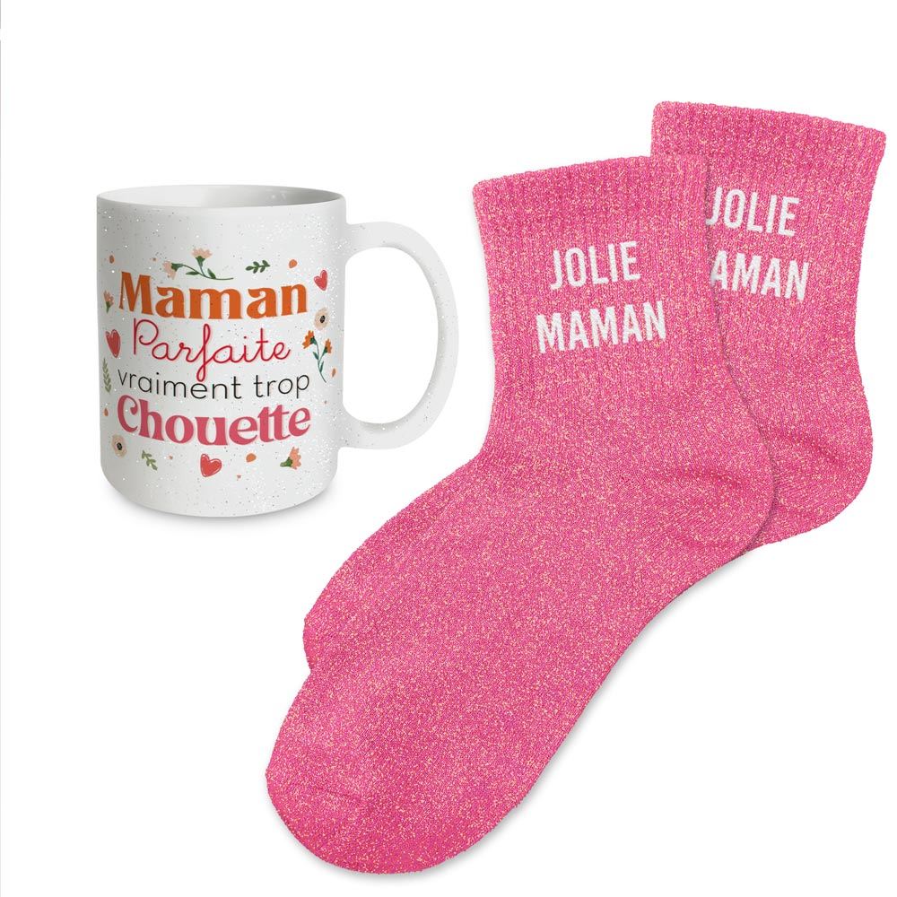 Coffret mug chaussette maman