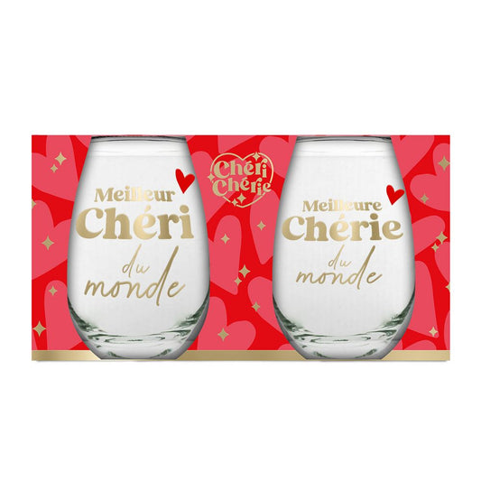 Coffret verre saint valentin