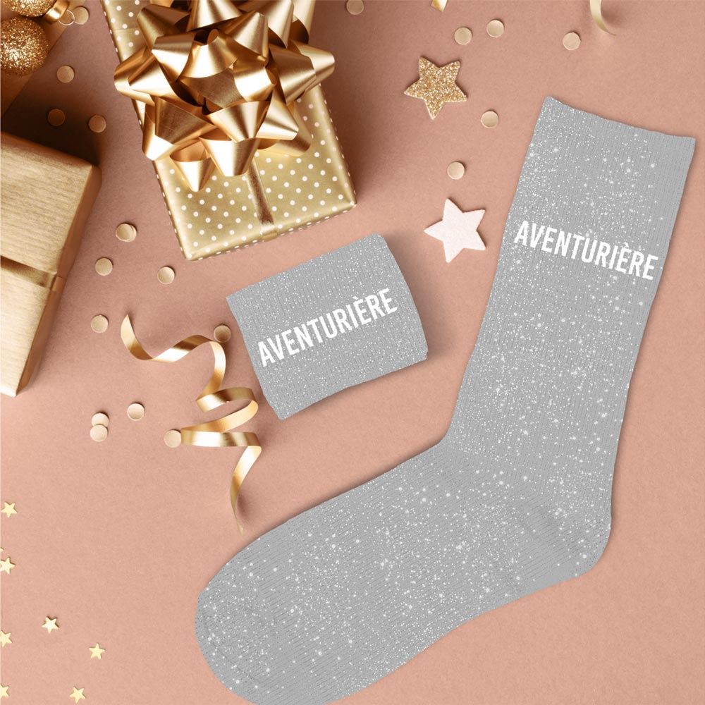 CHAUSSETTES PAILLETTES "AVENTURIERE"