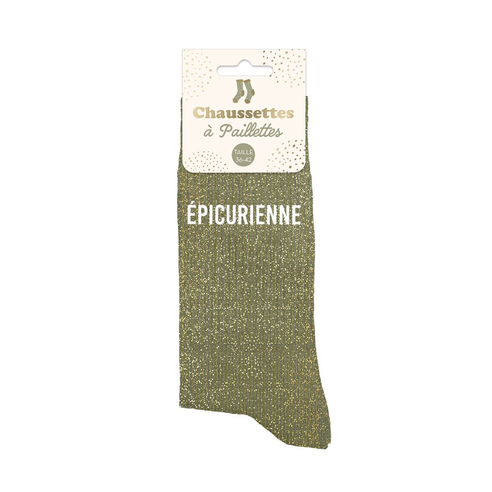 CHAUSSETTES PAILLETTES "EPICURIENNE"