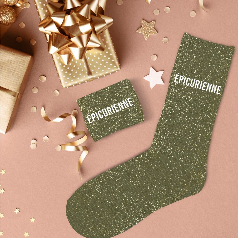 CHAUSSETTES PAILLETTES "EPICURIENNE"