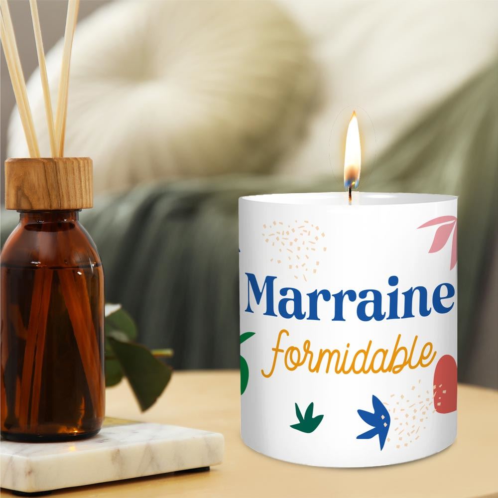 Bougie Affective Marraine Formidable