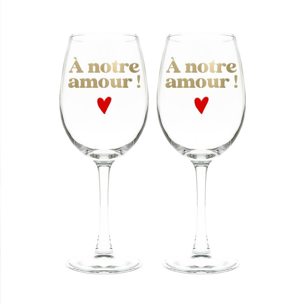 Coffret Duo verre vin saint valentin