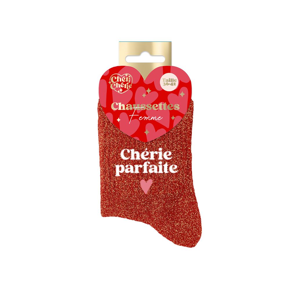 Chaussette paillette chérie