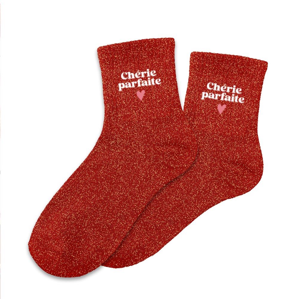 Chaussette paillette chérie
