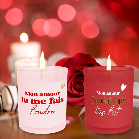 Bougie saint valentin