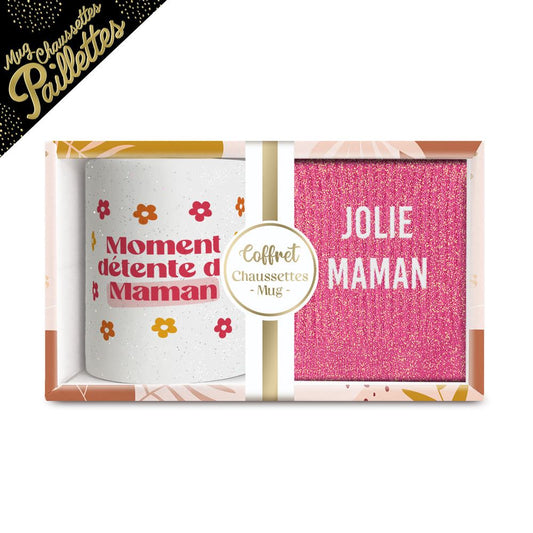 Coffret mug et chaussette maman