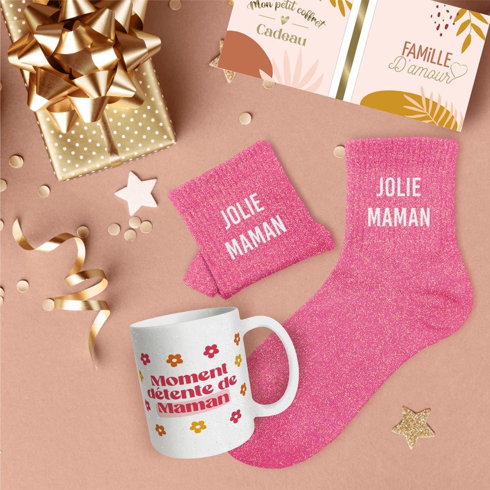 Coffret mug et chaussette maman