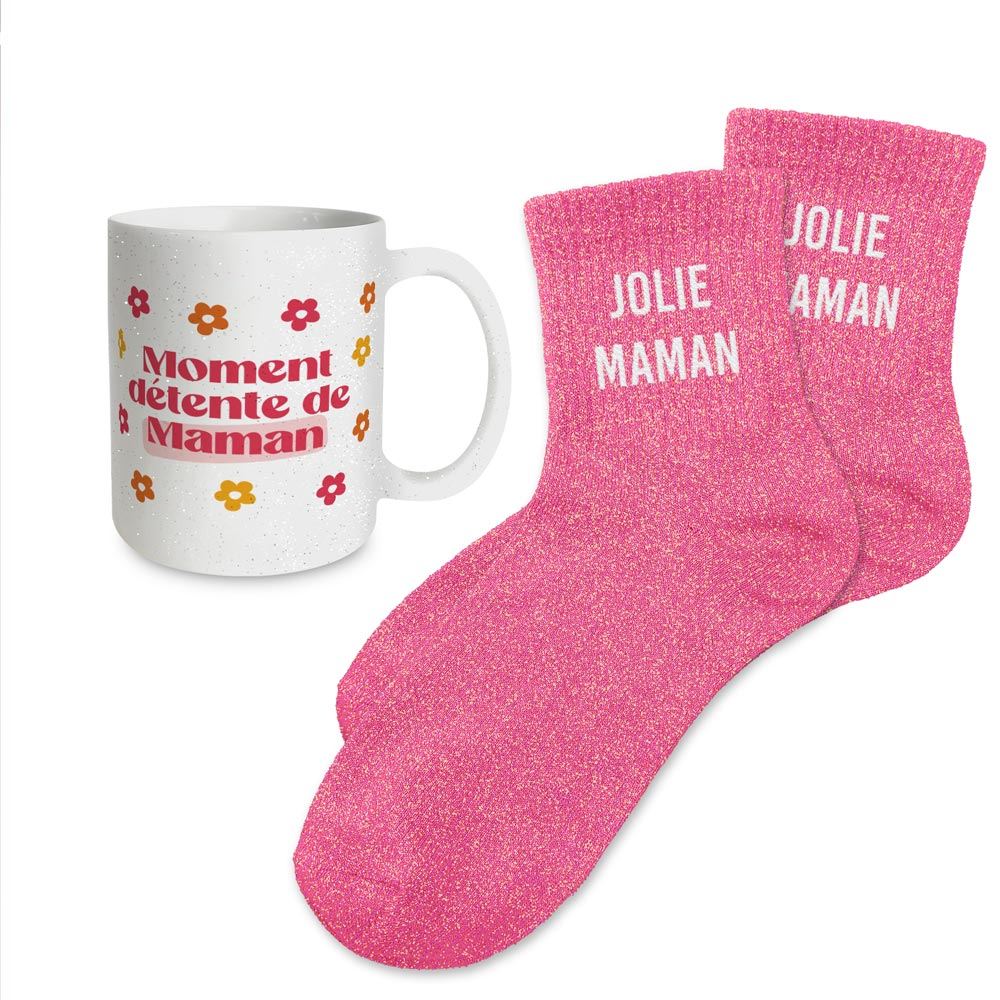 Coffret mug et chaussette maman