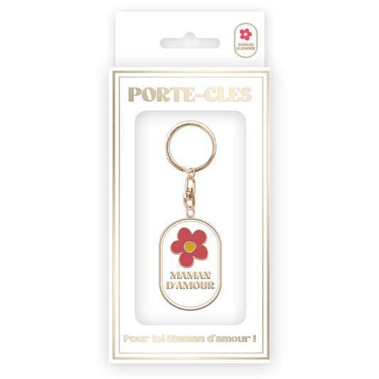 Porte Clés Métal Maman D'Amour