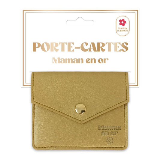 Porte Cartes Maman En Or