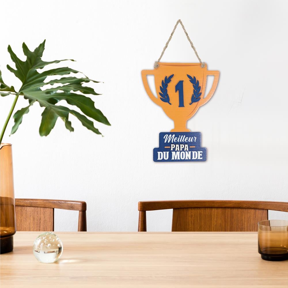 Décoration Bois Meilleur Papa Du Monde