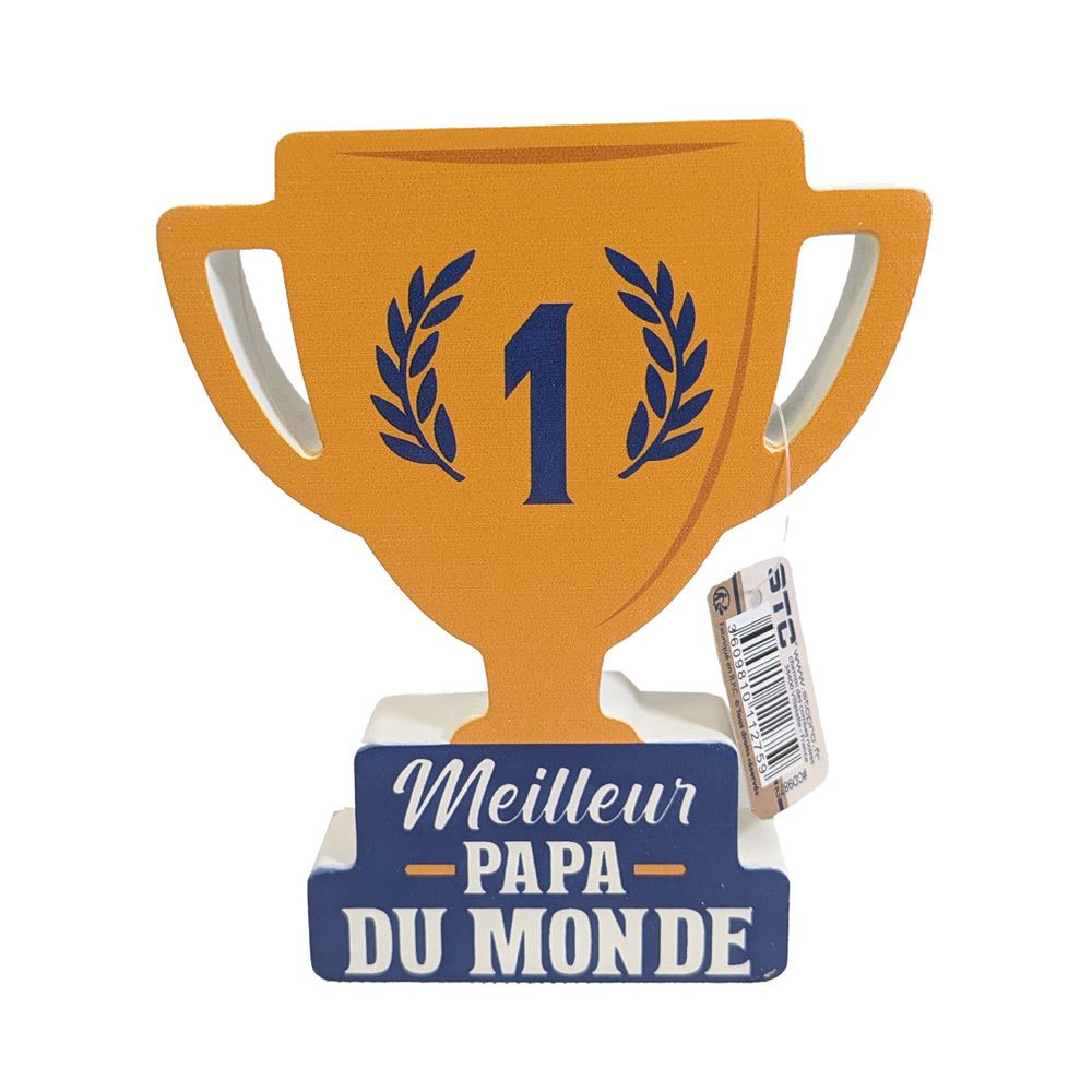 Plaque en Bois Meilleur Papa Du Monde