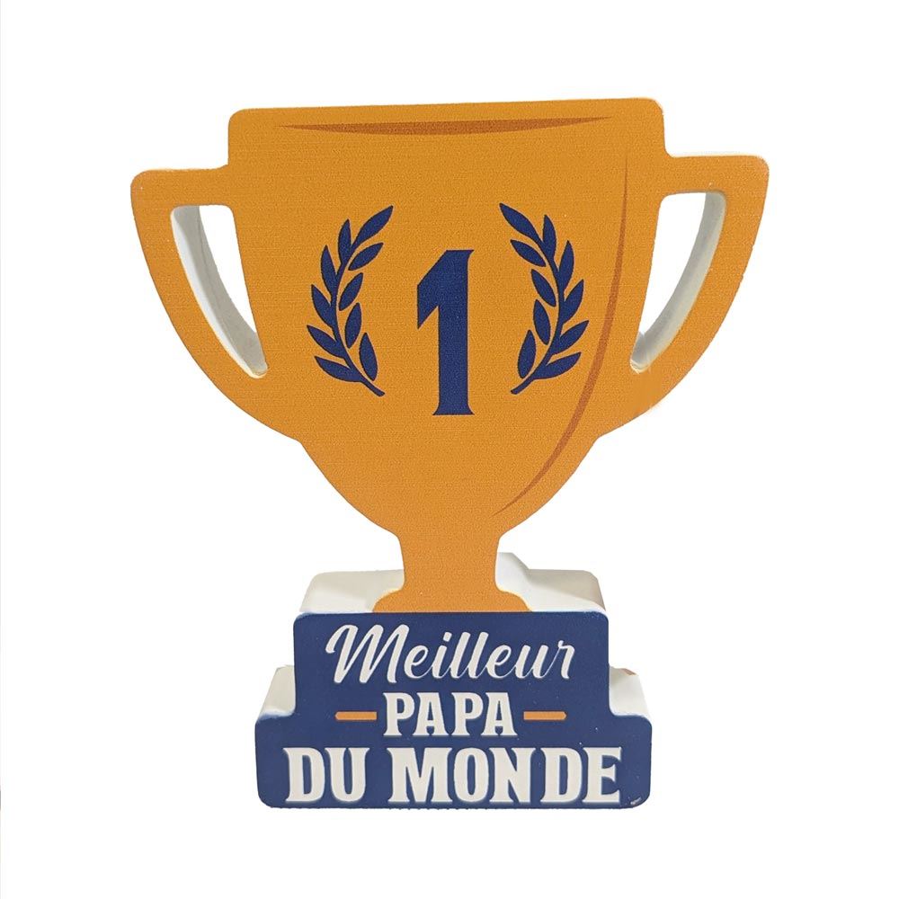 Plaque en Bois Meilleur Papa Du Monde