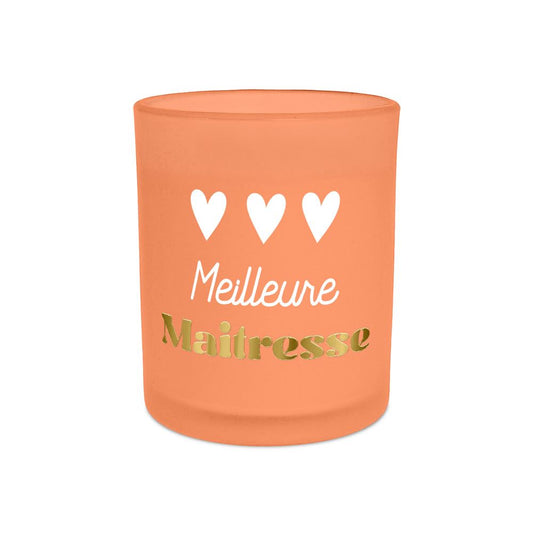 Bougie Affective Orange Meilleure Maitresse