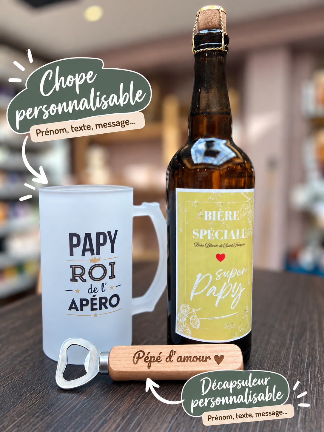 Coffret Biere chope papy