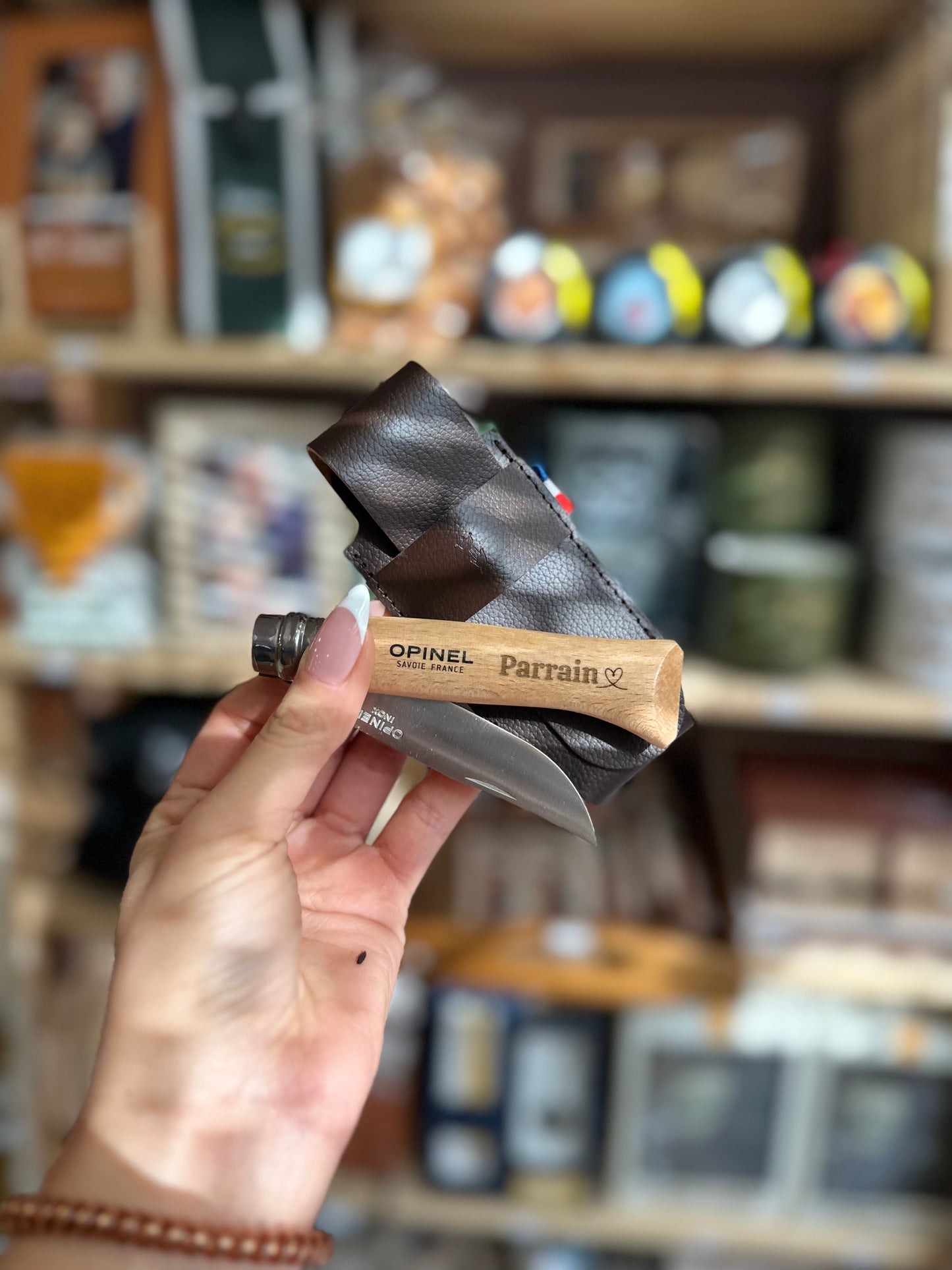 Coffret opines personnalisé parrain