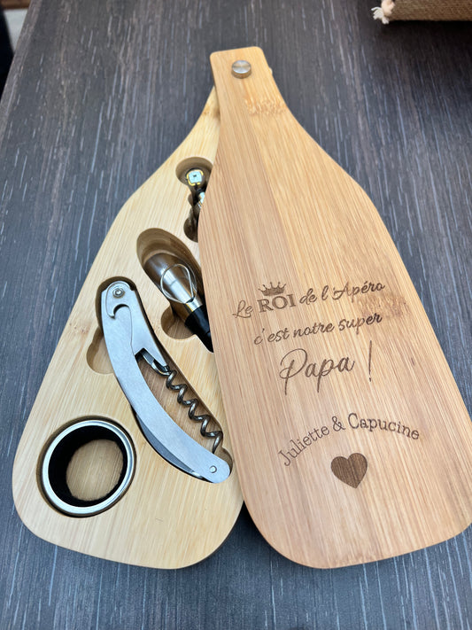 Coffret vin papa personnalisé
