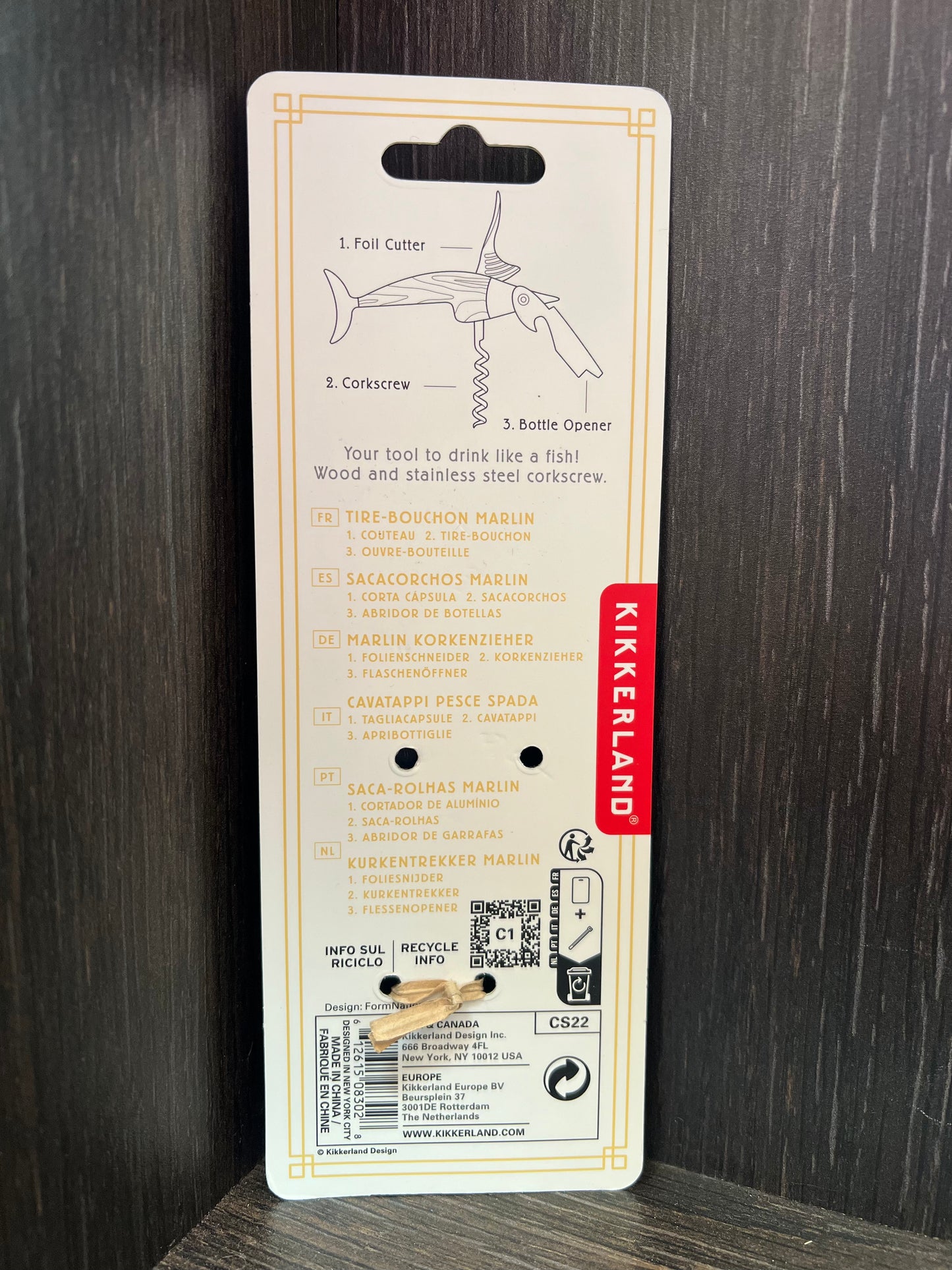 Tire-bouchon Marlin personnalisé papa